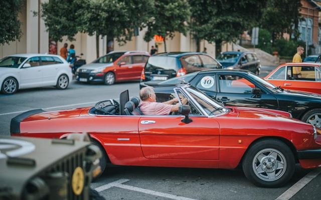Esposizione di auto d'epoca